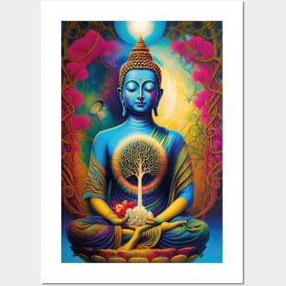 Buddha and the tree of life Posters and Art